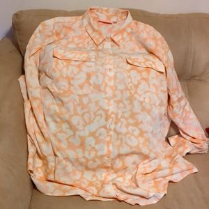 Women's plus size button up blouse